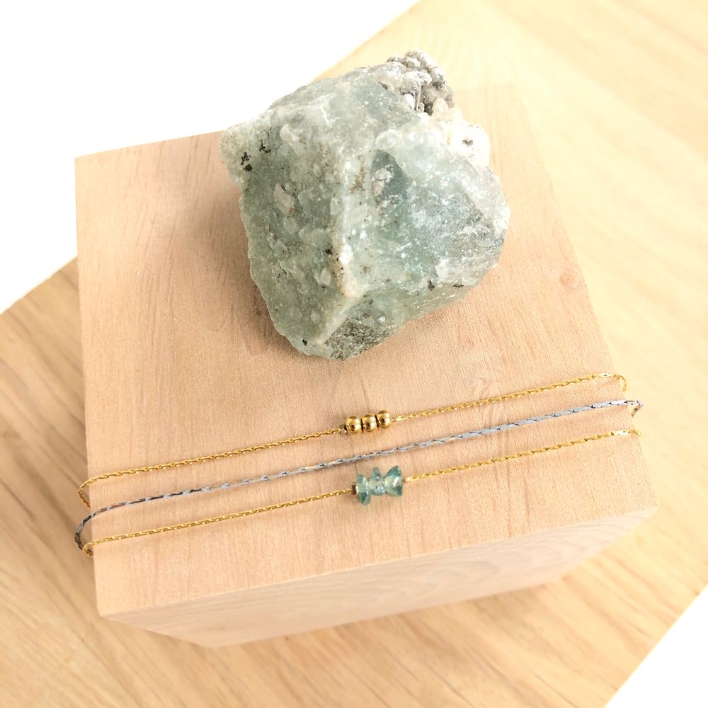 Jewelry - Tourmaline Triple Bracelet - LITCHI