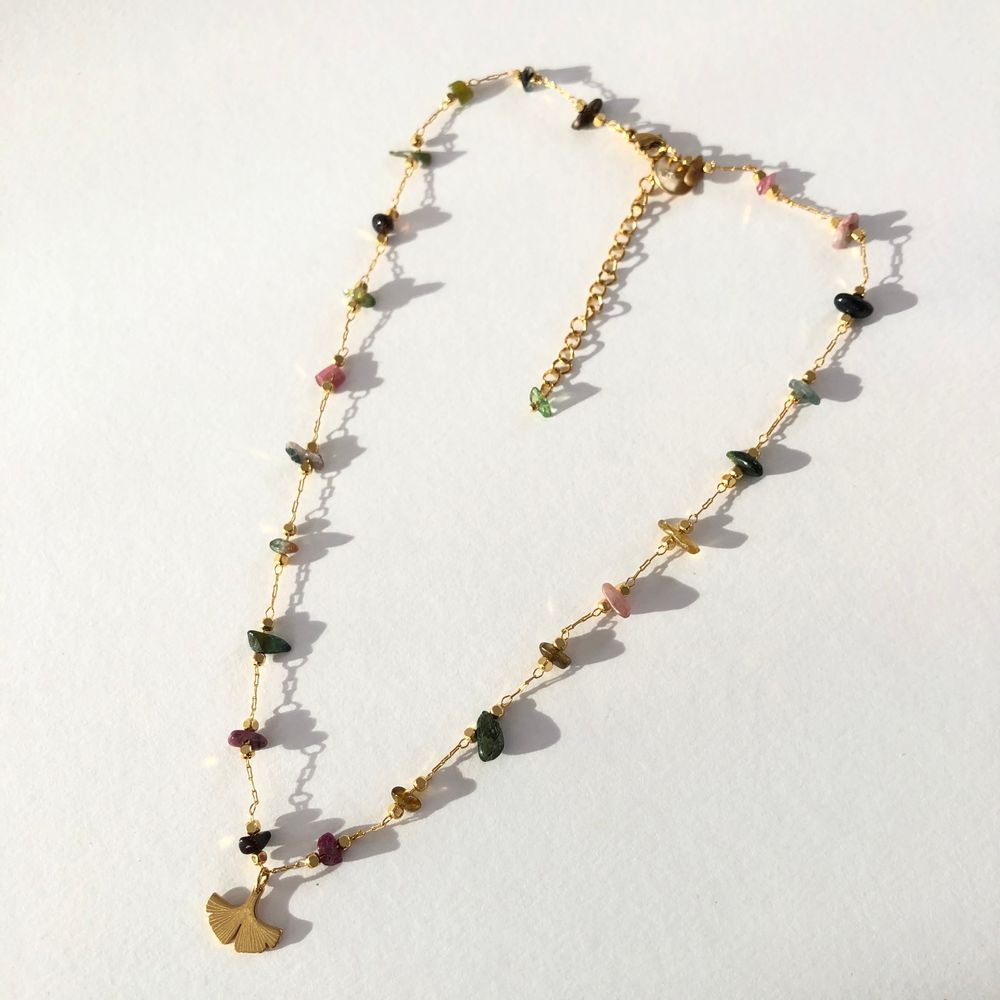 Jewelry - Necklace Ginkgo Tourmaline - LITCHI