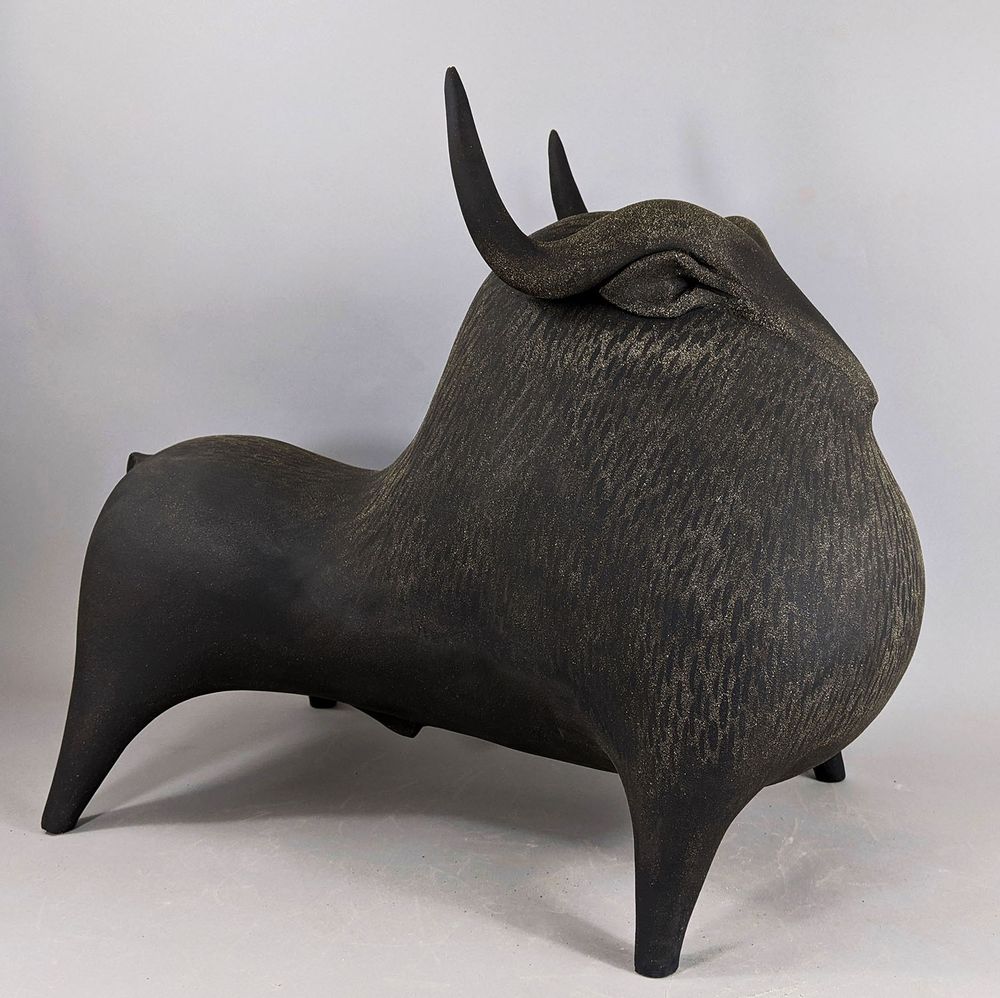 Sculptures, statuettes and miniatures - Sculpture Bull - ATHENA JAHANTIGH