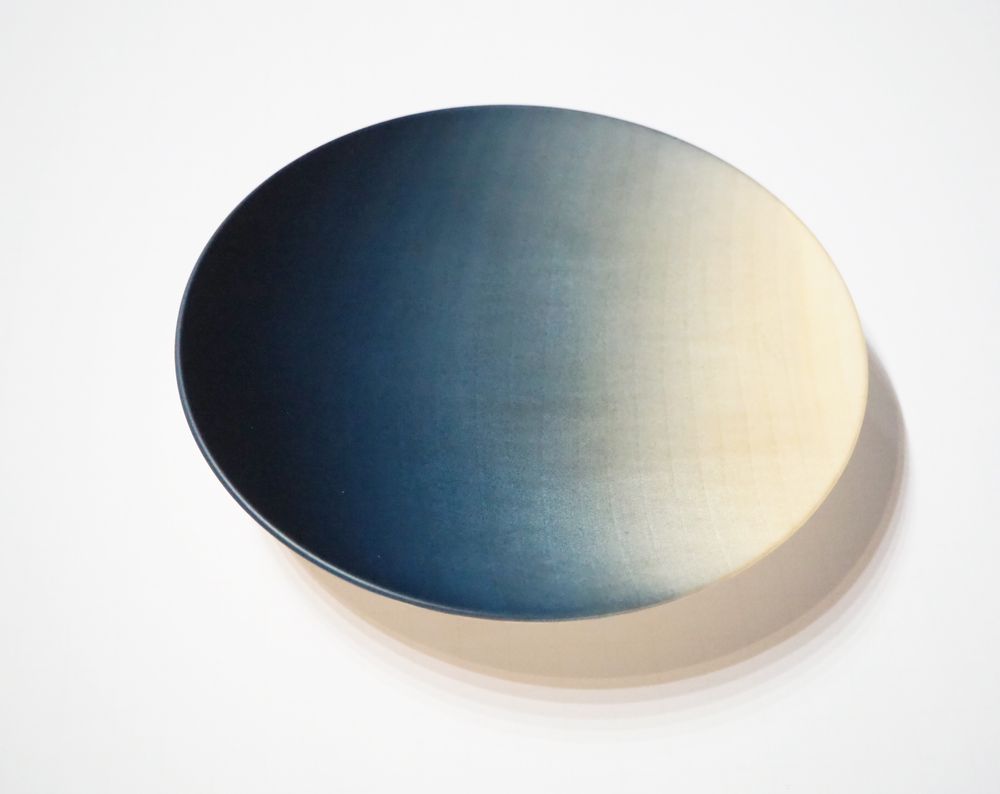 Plateaux - Assiette ronde Tochi teinte indigo - AOLA