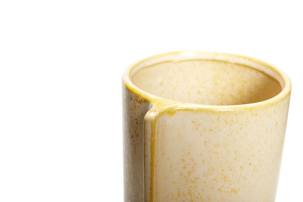 Poterie - Pot, céramique, jaune, s/2 - HÜBSCH