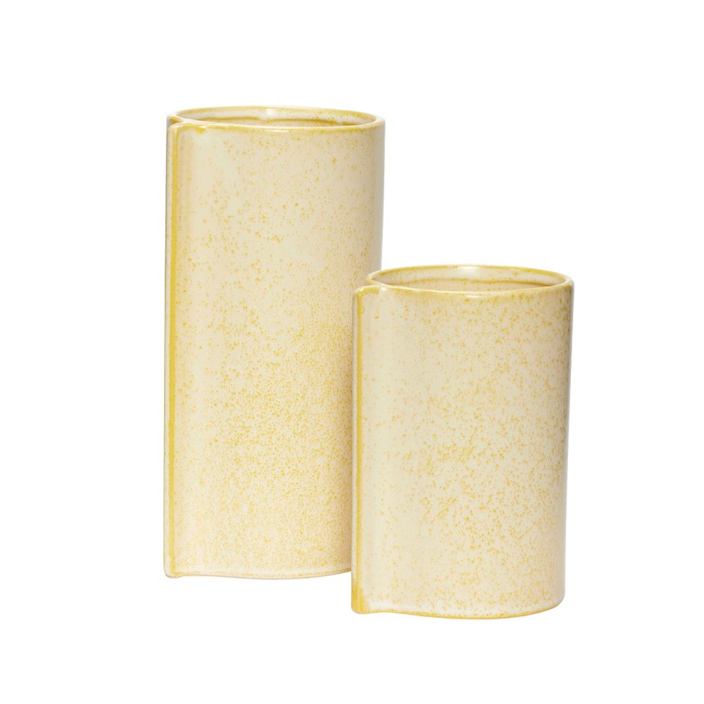 Poterie - Pot, céramique, jaune, s/2 - HÜBSCH