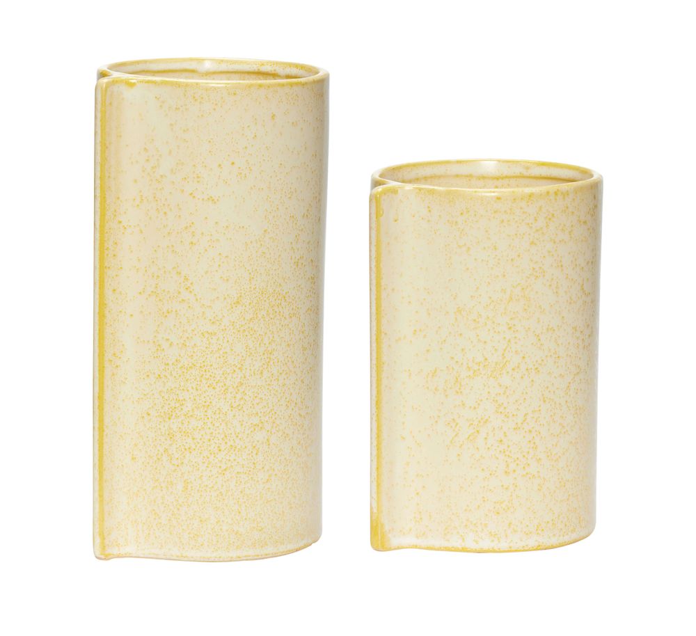 Poterie - Pot, céramique, jaune, s/2 - HÜBSCH