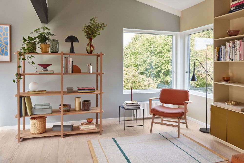Shelves - Shelf w/5 shelves, oak, FSC - HÜBSCH