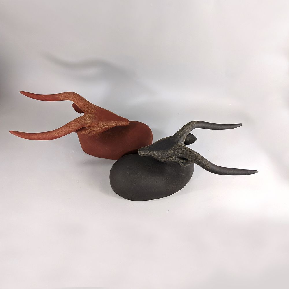 Sculptures, statuettes and miniatures - Wall Gazelle Sculpture - Head - ATHENA JAHANTIGH