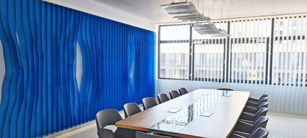 Other wall decoration - Bespoke art  glass partitions Waves - BARANSKA DESIGN