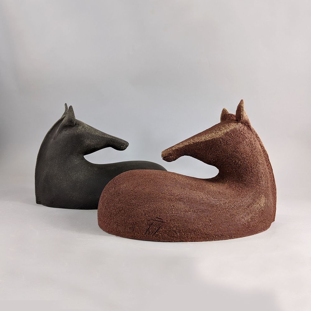 Sculptures, statuettes and miniatures - Horse Wall Sculpture - Head - ATHENA JAHANTIGH