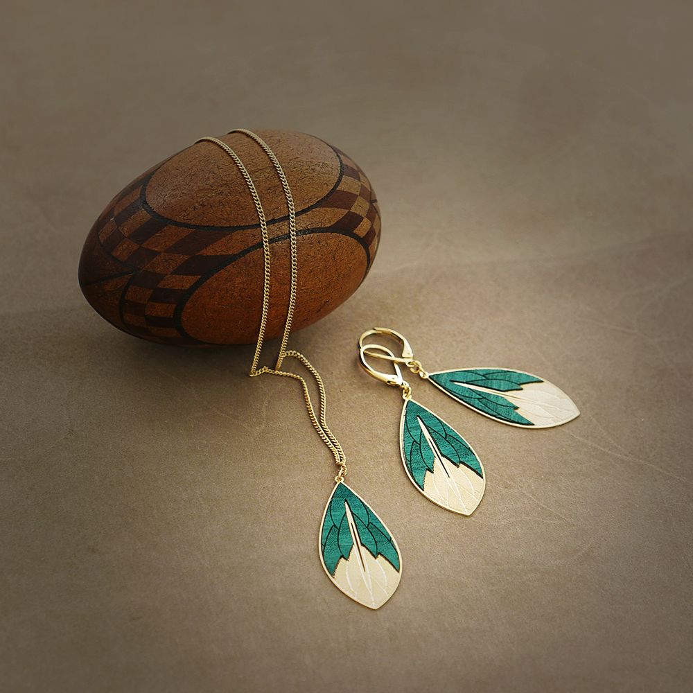Jewelry - "Physalis" : necklaces and earrings - AMELIE BLAISE