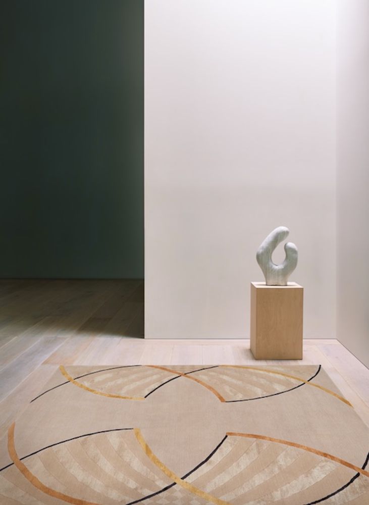 Tapis - Tapis en laine et soie noués à la main FANS - DEIRDRE DYSON