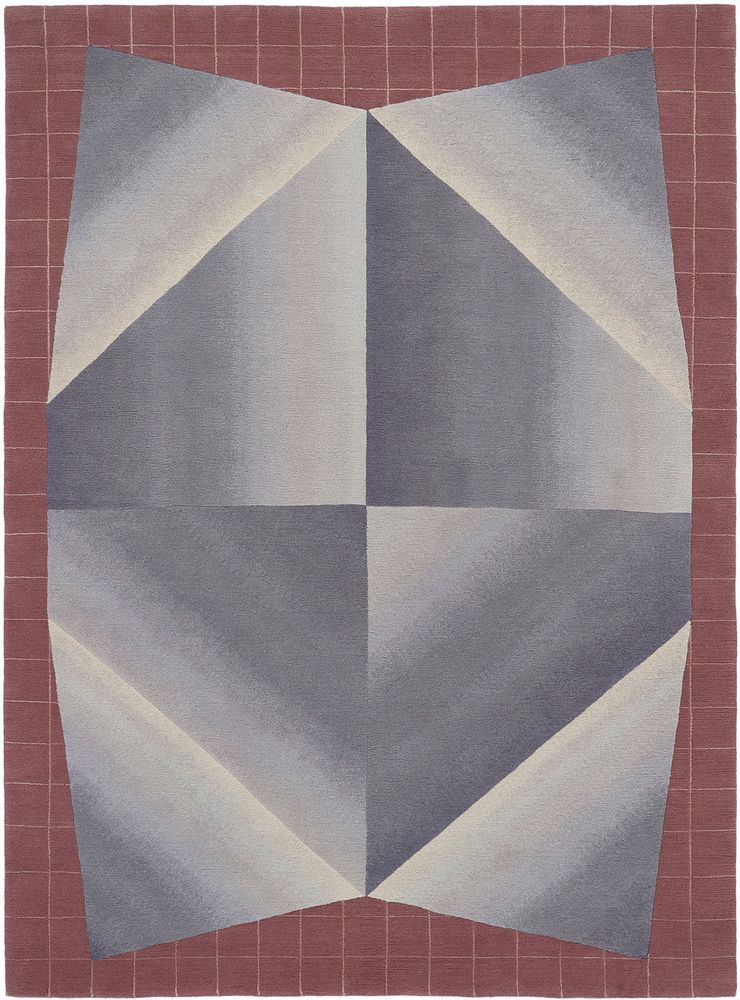 Rugs - UNFOLDED Hand knotted wool and silk rug - DEIRDRE DYSON