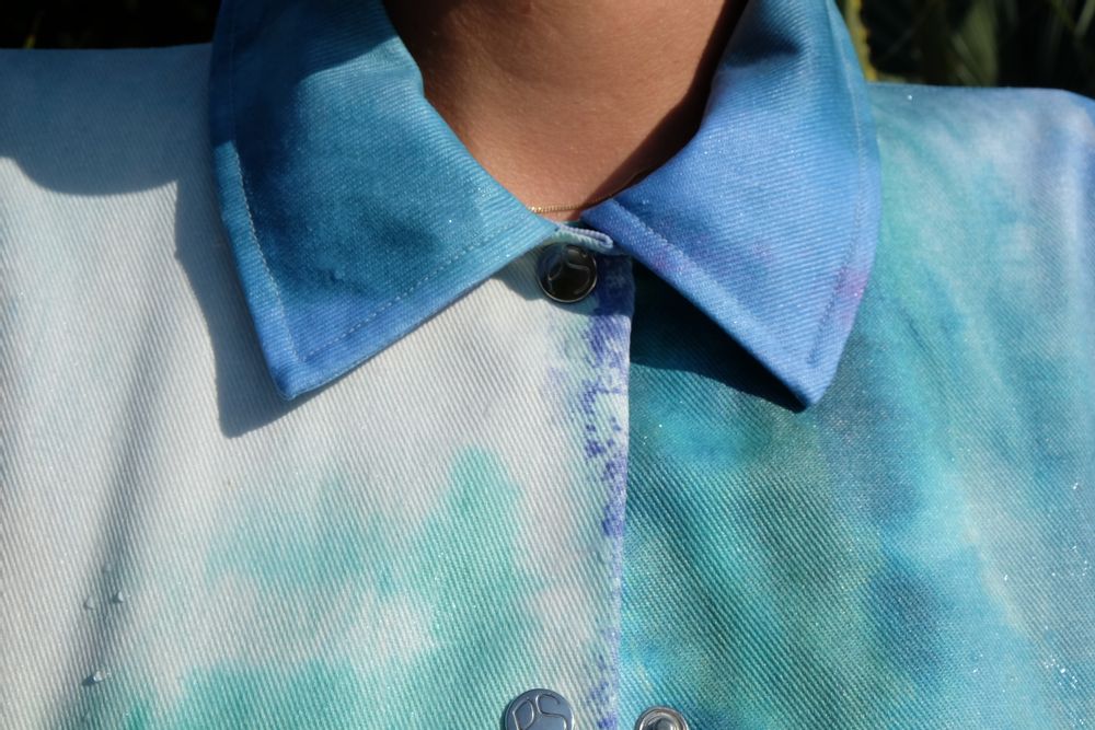 Prêt-à-porter - Petalstream unisex Aqua tye-dye - PETALSTREAM