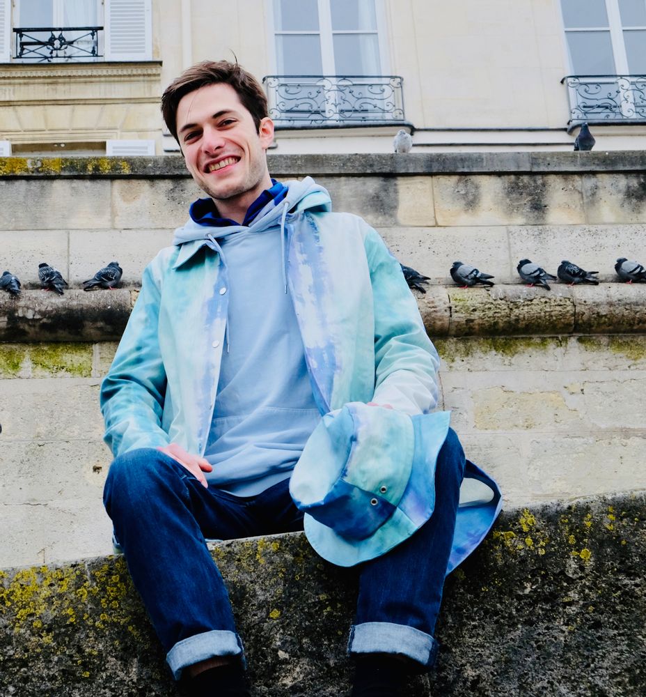 Prêt-à-porter - Petalstream unisex Aqua tye-dye - PETALSTREAM