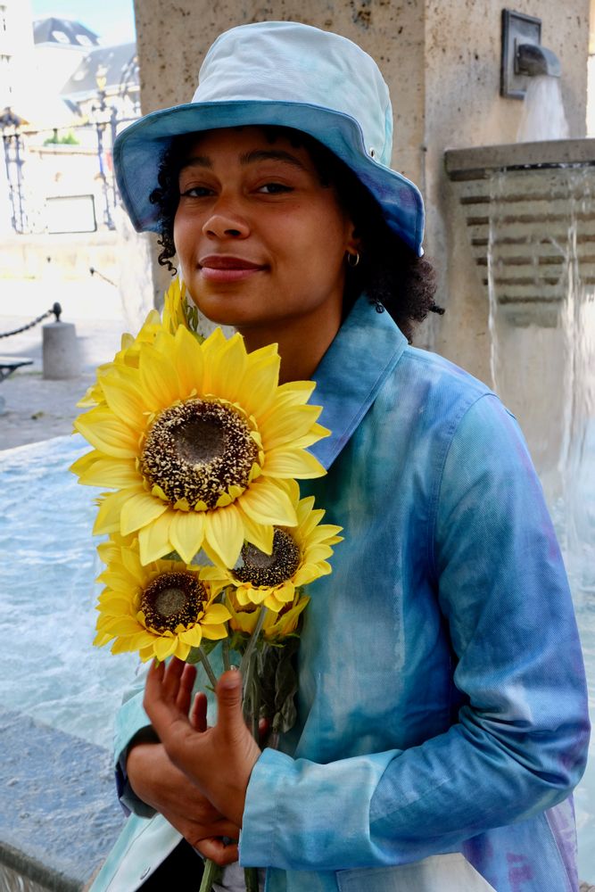 Prêt-à-porter - Petalstream unisex Aqua tye-dye - PETALSTREAM
