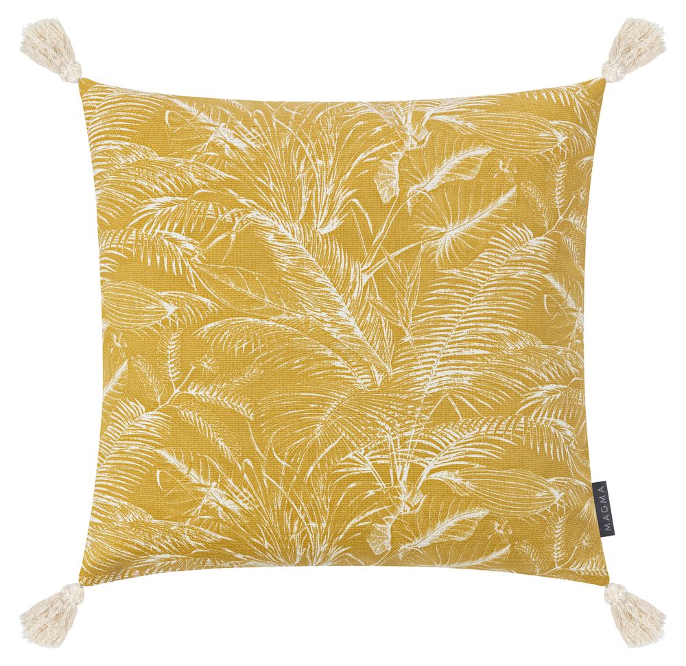 Coussins textile - Jane - Housse de coussin avec pompons - taie d'oreiller - MAGMA HEIMTEX