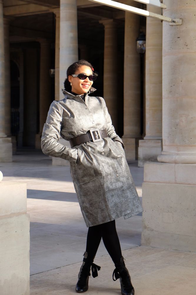 Apparel - Petalstream raincoat silver cloud - PETALSTREAM
