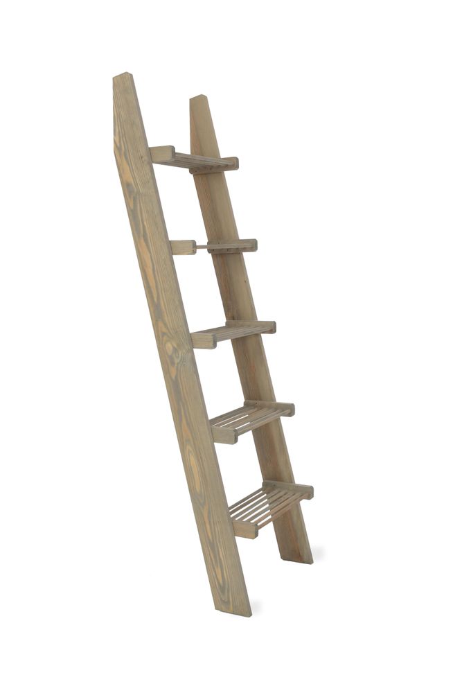 Bookshelves - Aldsworth Slatted Shelf Ladder - GARDEN TRADING