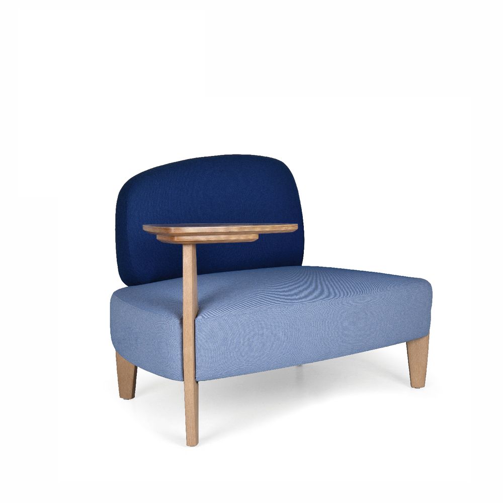 Office seating - STONE SINGLE LOUNGE WITH TABLE AND USB - FENABEL, S.A.