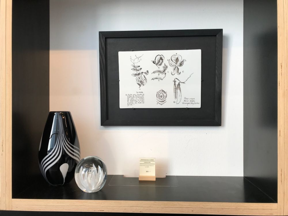 Other wall decoration - Botanical boards PEAS - Porcelain tile - VERONIQUE JOLY-CORBIN