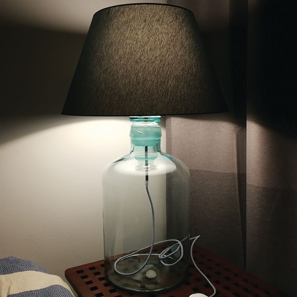Objets de décoration - Upcycling Vintage Lampe à bouteille - OH INTERIOR DESIGN