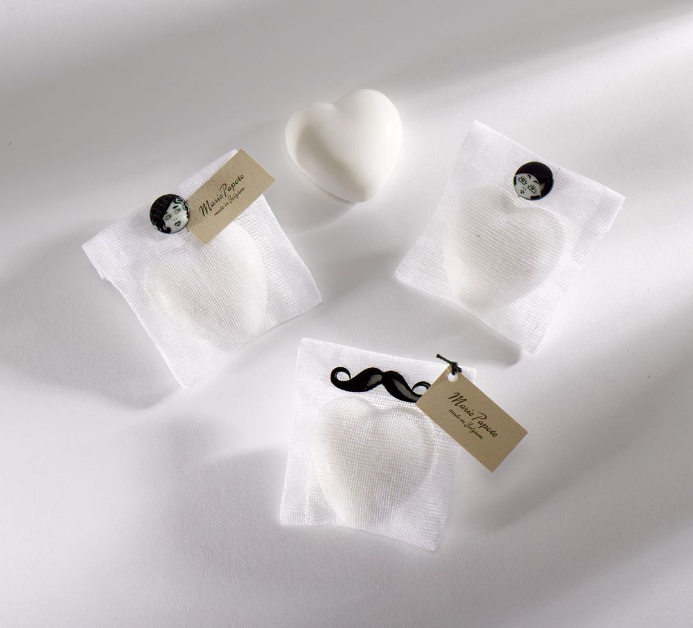 Savons - Petit coeur 38g - arôme de thé - MARIE PAPOTE