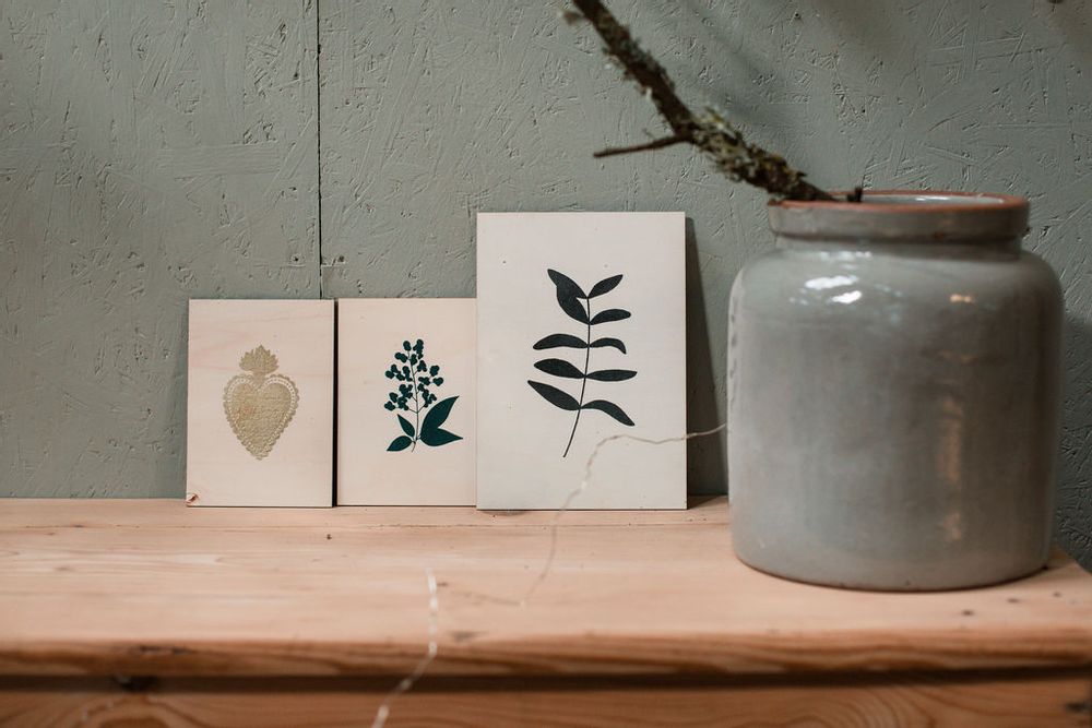 Stationery - Stationery - wooden card - POUSSIÈRE DES RUES