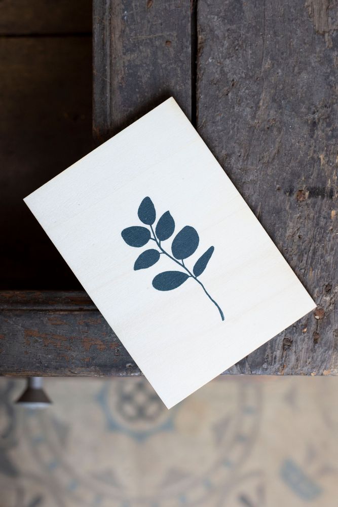 Stationery - Stationery - wooden card - POUSSIÈRE DES RUES