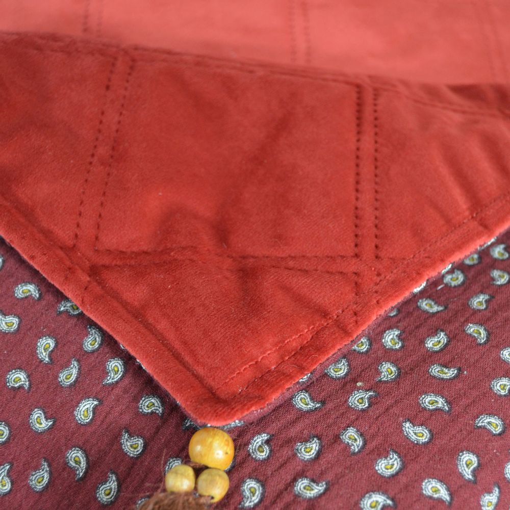 Plaids - Couverture réversible en velours et gaze de coton - MAISON VELVETY
