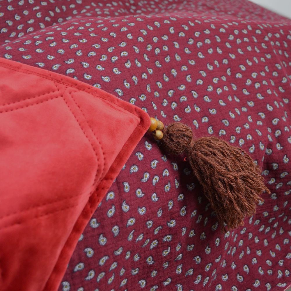 Plaids - Couverture réversible en velours et gaze de coton - MAISON VELVETY