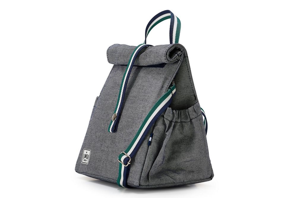 Gifts - Lunchbag Blue Jean with MultiColor Strap - THE LUNCHBAGS