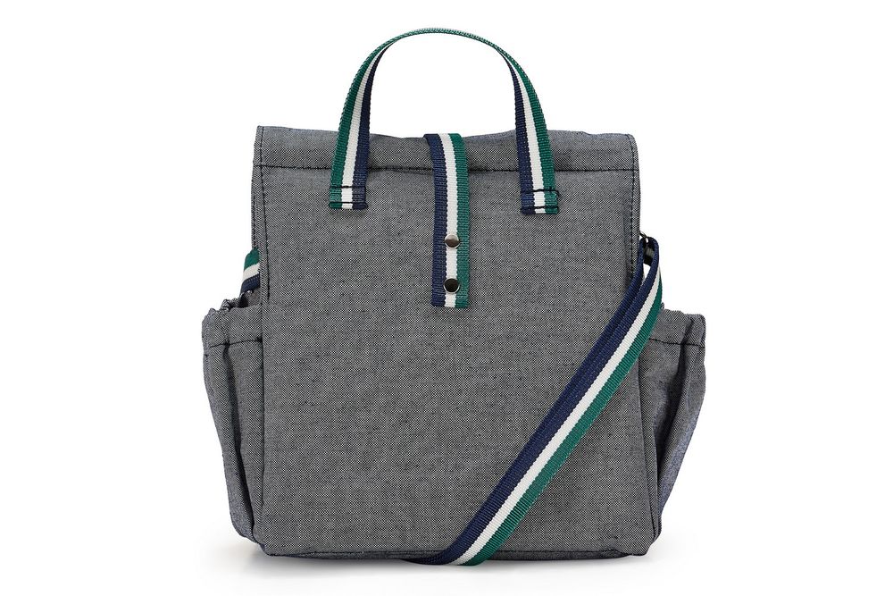Gifts - Lunchbag Blue Jean with MultiColor Strap - THE LUNCHBAGS