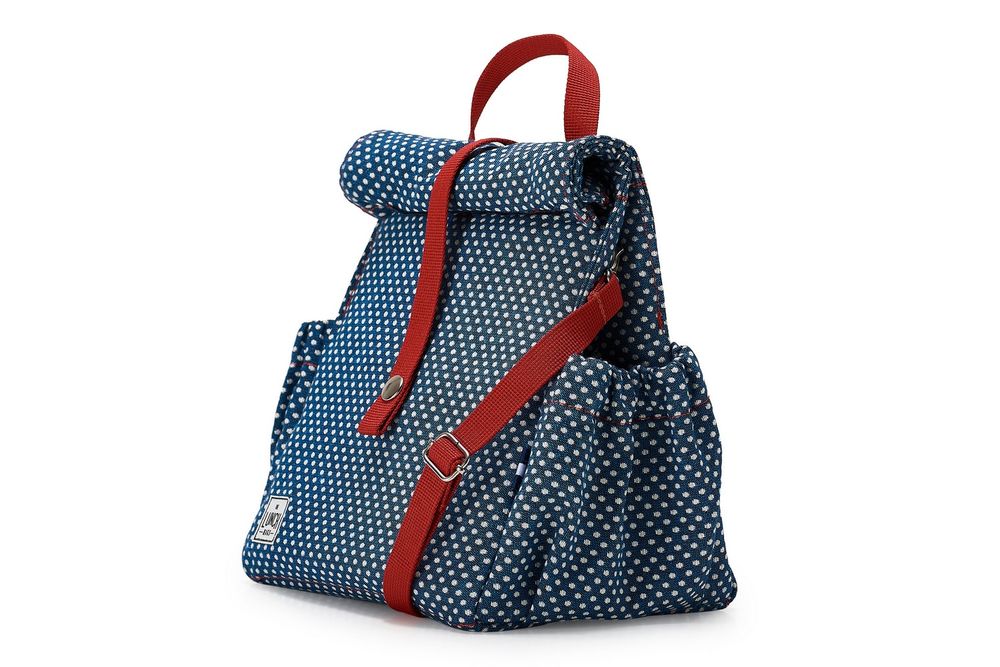 Gifts - Polka Dot Insulated Lunch Bag with Red Handles - THE LUNCHBAGS