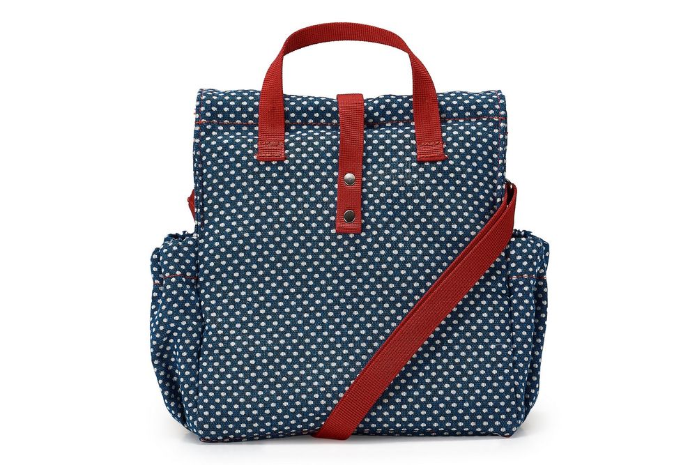 Gifts - Polka Dot Insulated Lunch Bag with Red Handles - THE LUNCHBAGS