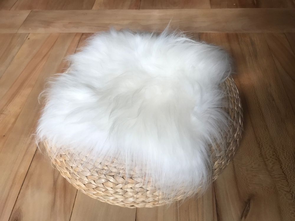 Tapis classiques - Galette naturelle en peau de mouton - TERGUS