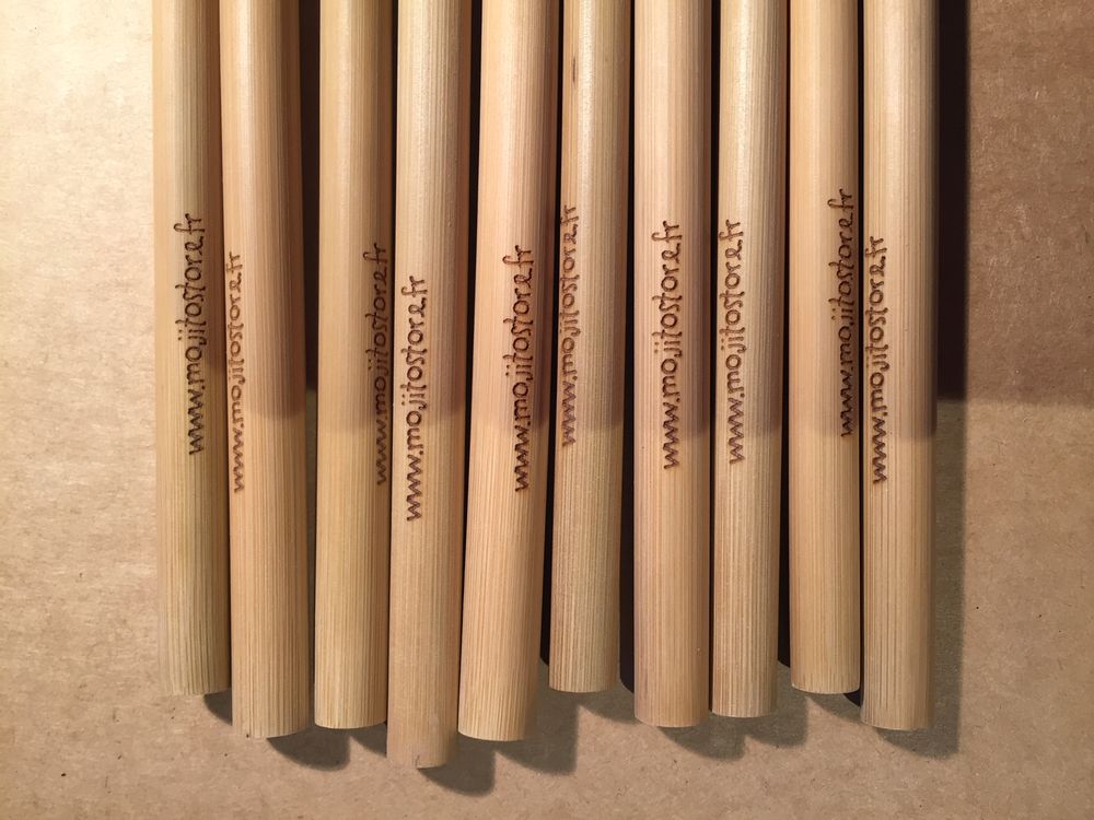 Kitchen utensils - Custom bamboo straws - APERO CONCEPT