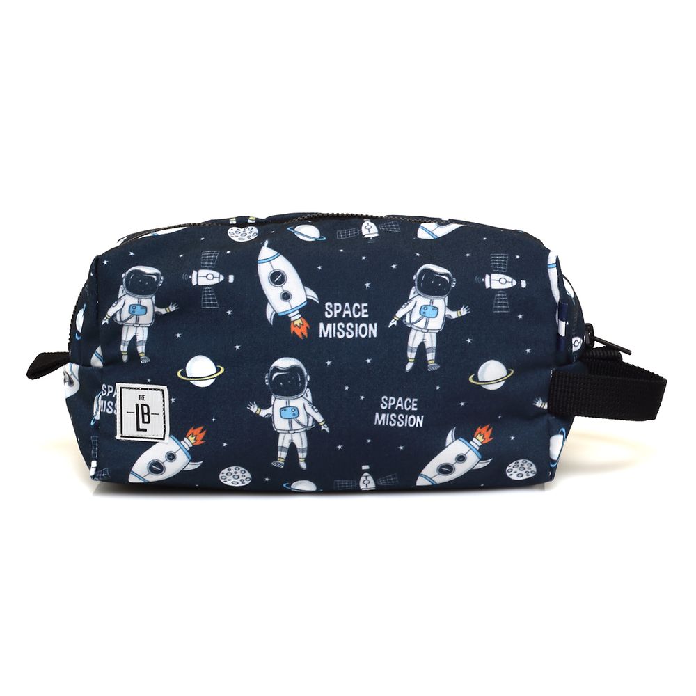 Papeterie bureau - Trousse à crayons Space avec sangle bleue - THE LUNCHBAGS