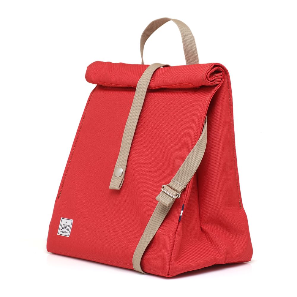Gifts - Red Plus with Beige Strap The Original Plus Lunchbag - THE LUNCHBAGS