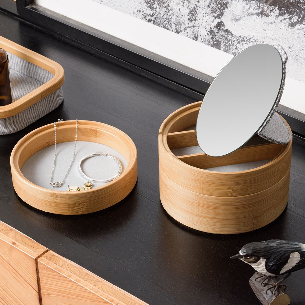 Coffrets et boîtes - JULI Boîte à bijoux avec miroir - GUDEE