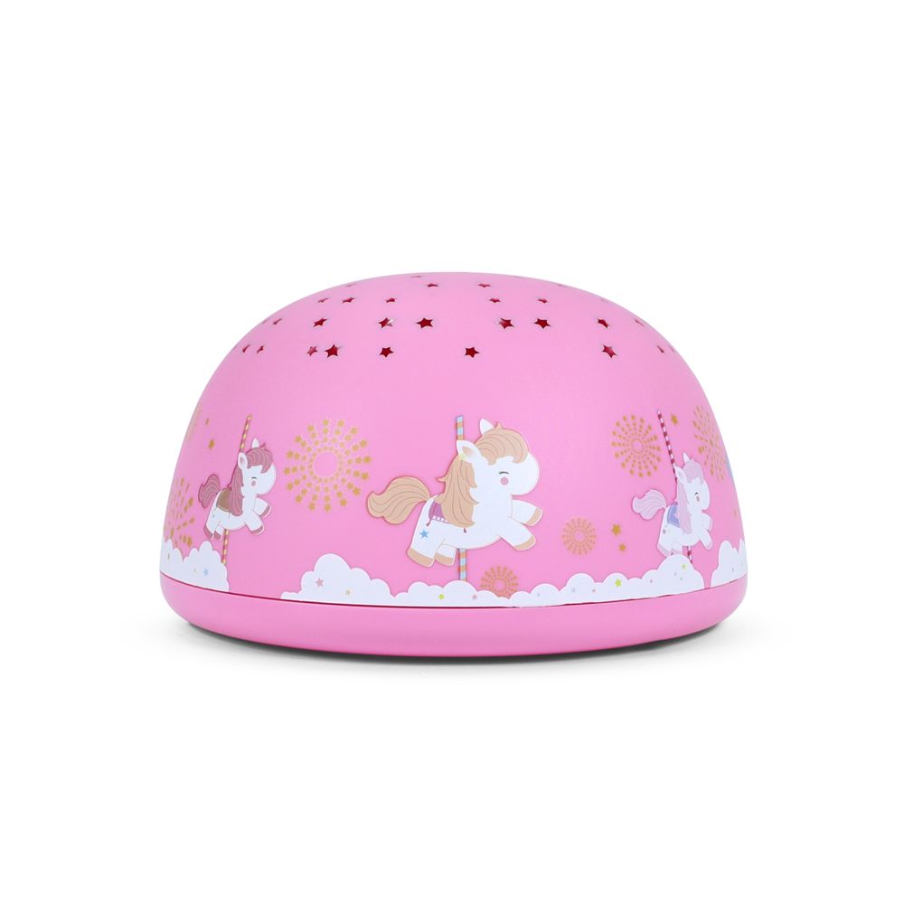 Cadeaux - Projecteur d'étoiles musicales - Carrousel rose - SOMESHINE