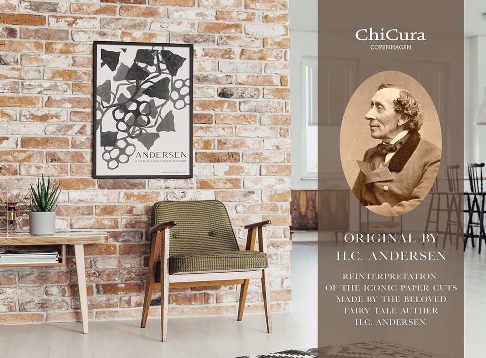 Affiches - H.C. Andersen Poster - Leafs & Grapes - CHICURA COPENHAGEN