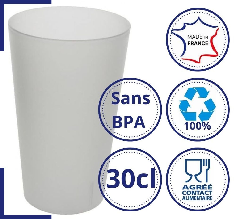 Kitchen utensils - Washable Ecocup cups - APERO CONCEPT
