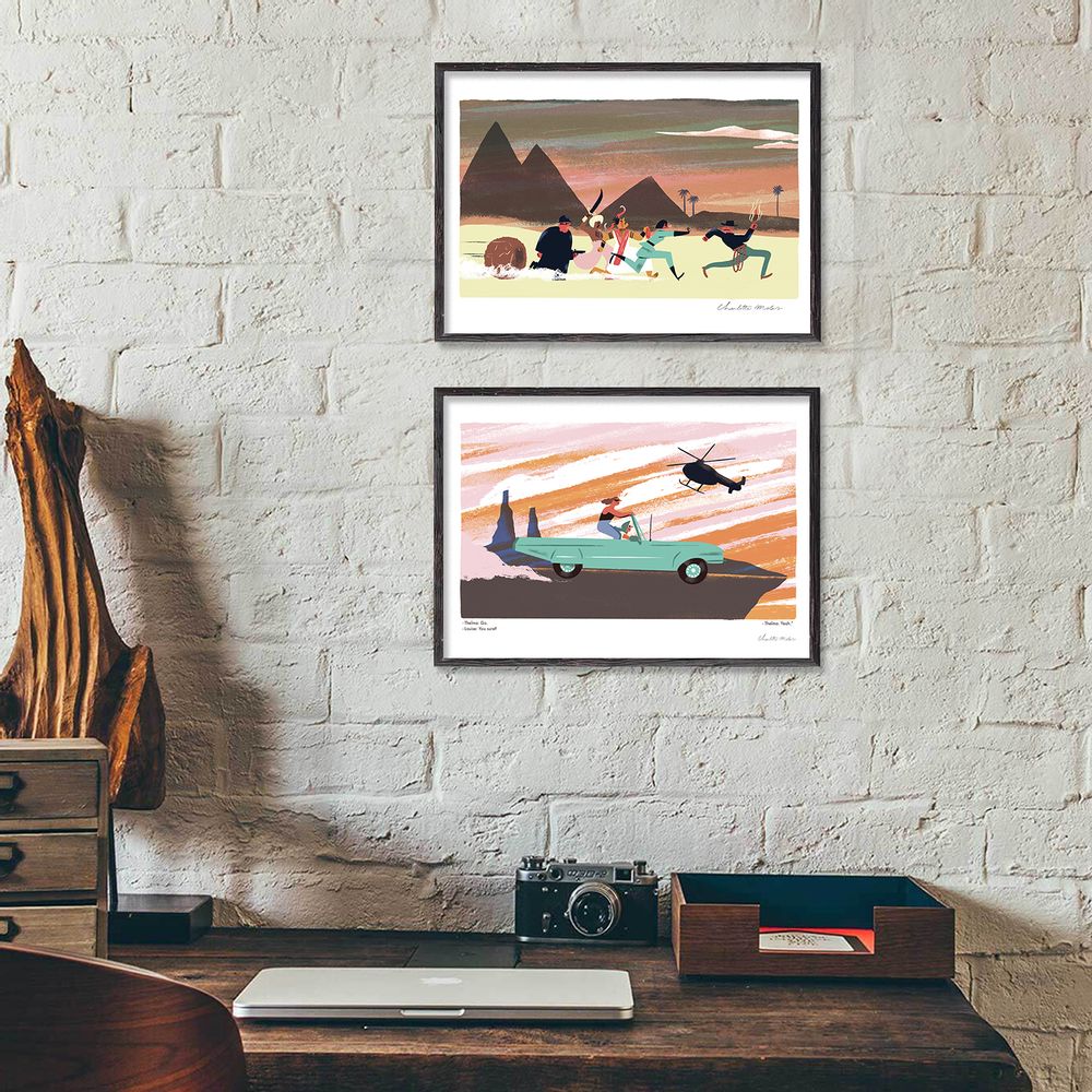 Office design and planning - Art Print - Movies with Charlotte Molas - SERGEANT PAPER