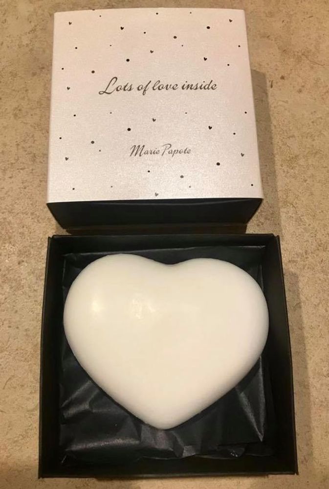 Savons - Grand coeur 100g - arôme de thé - MARIE PAPOTE