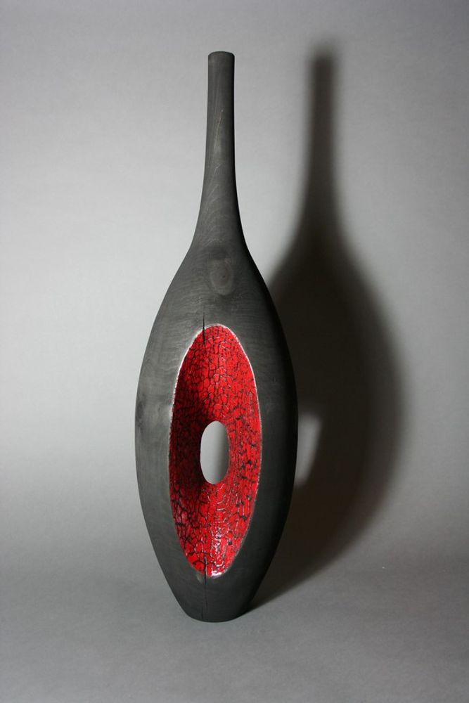 Sculptures, statuettes et miniatures - Vase Salmanazar Contraste - LE BOIS D'YLVA CREATION CRAKŬ