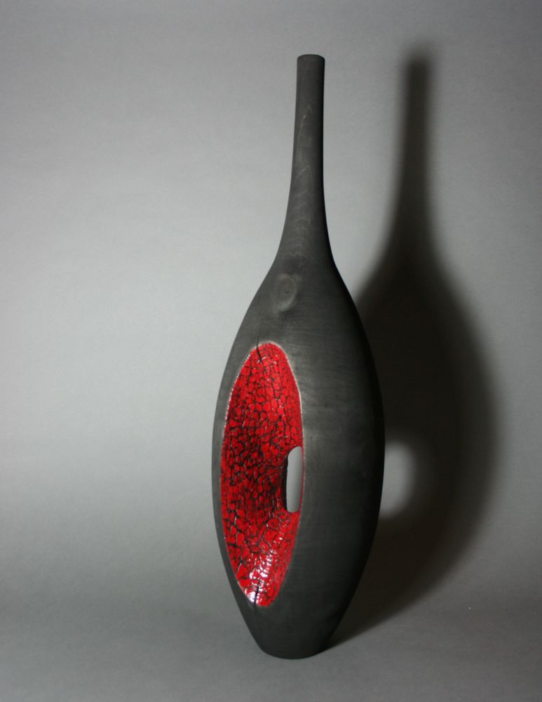 Sculptures, statuettes et miniatures - Vase Salmanazar Contraste - LE BOIS D'YLVA CREATION CRAKŬ