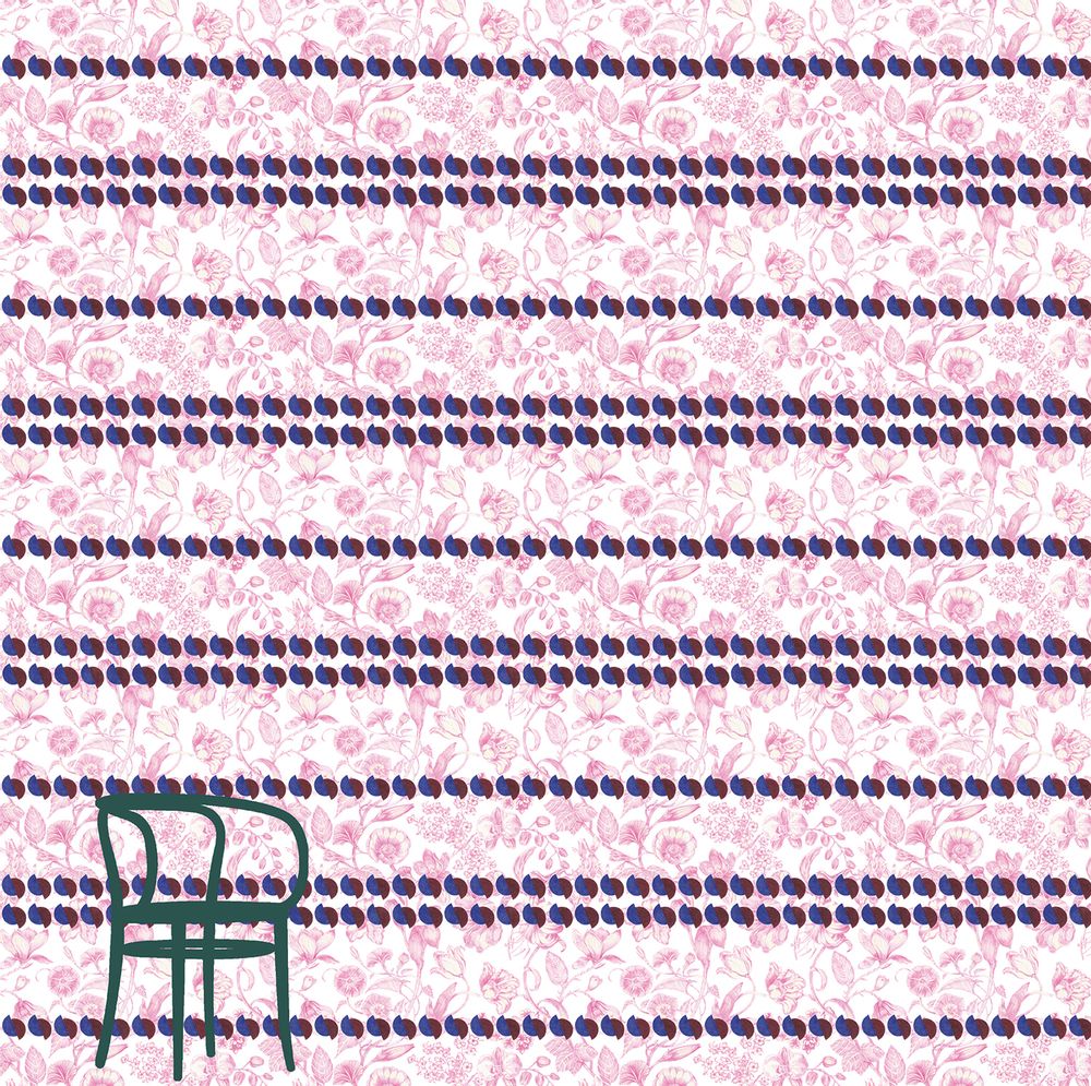 Hotel bedrooms - Marie-Antoinette wallcovering  - FRANCESCA COLOMBO