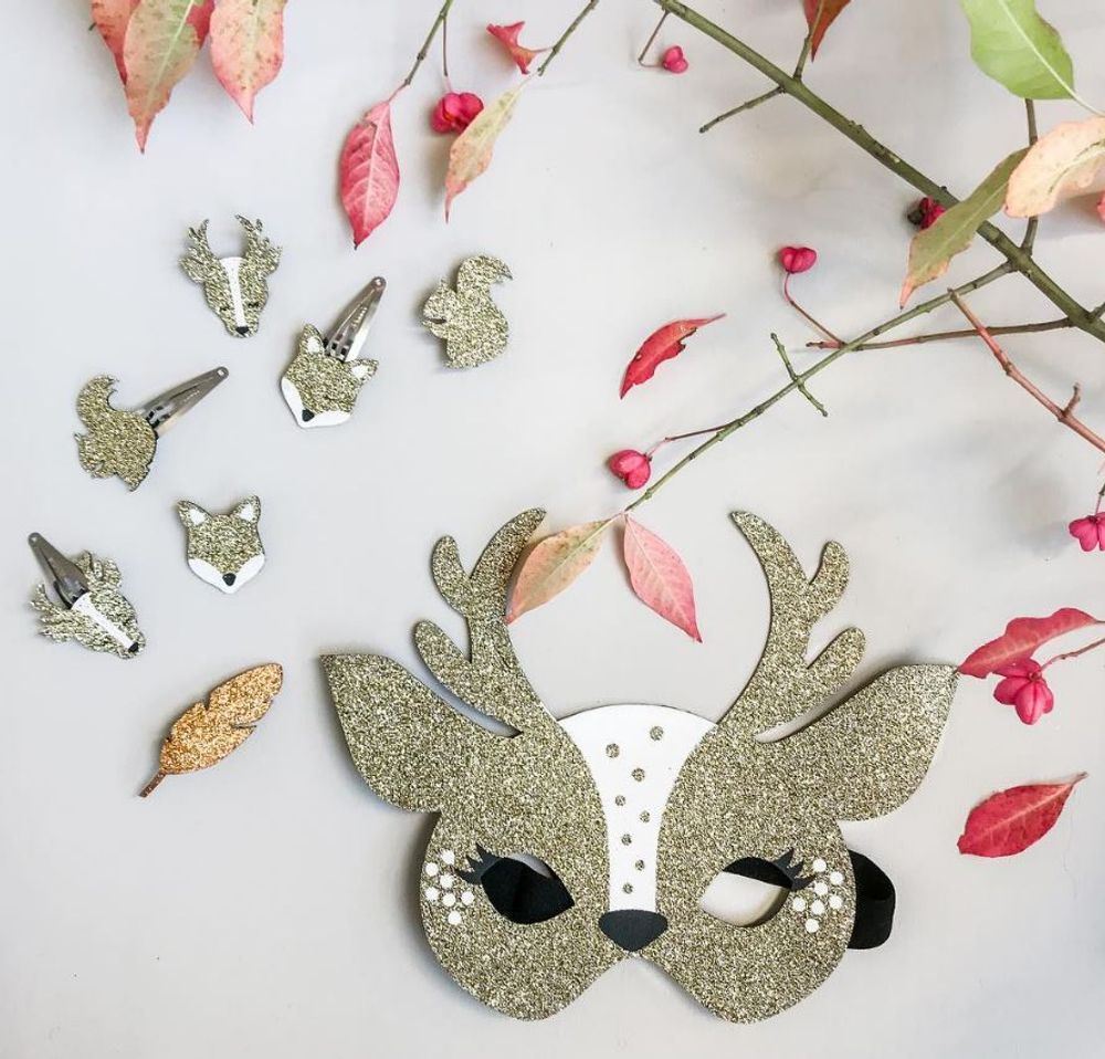 Fête pour enfant - Déguisement Faon fille ( masque & tutu) - OBI OBI
