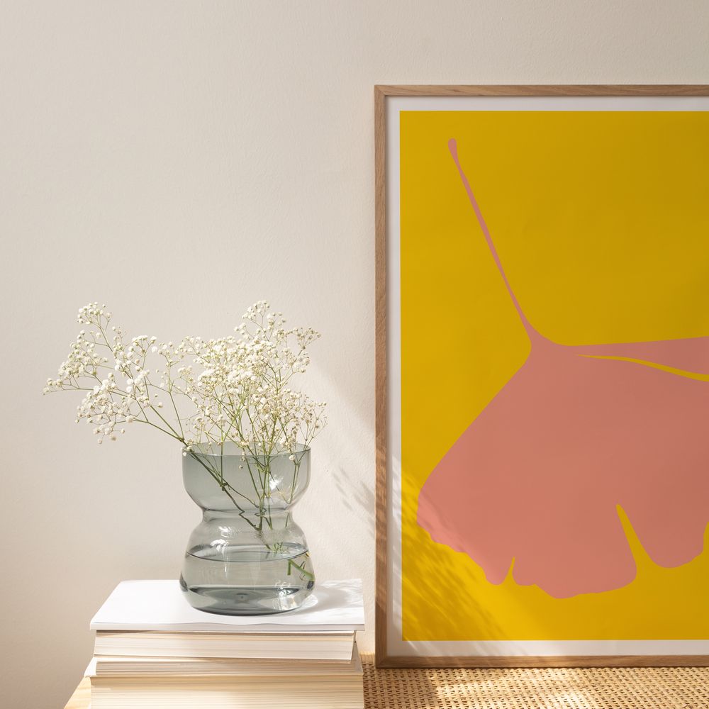 Poster - Screen Printed Posters Limited Edition - Ginkgo Pop - COMMON MODERN