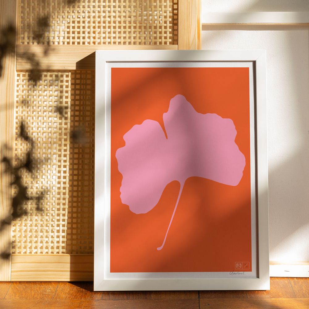 Poster - Screen Printed Posters Limited Edition - Ginkgo Pop - COMMON MODERN