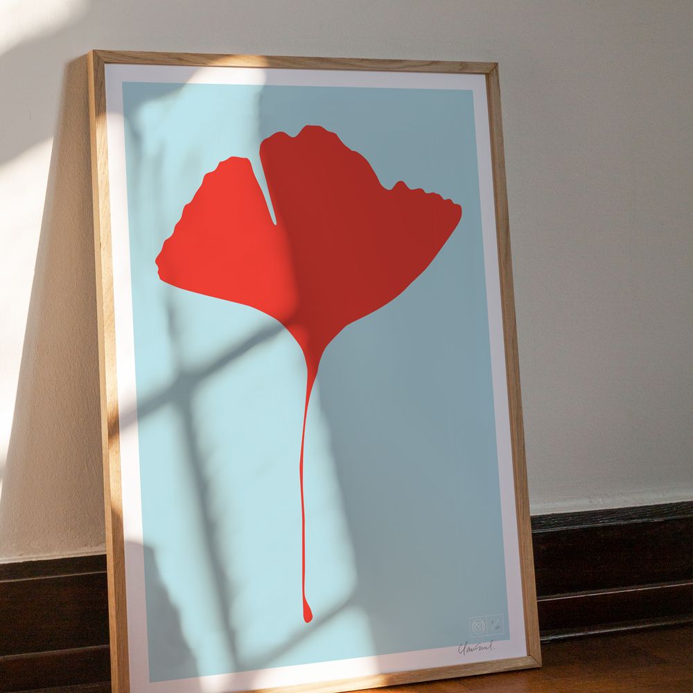 Poster - Screen Printed Posters Limited Edition - Ginkgo Pop - COMMON MODERN