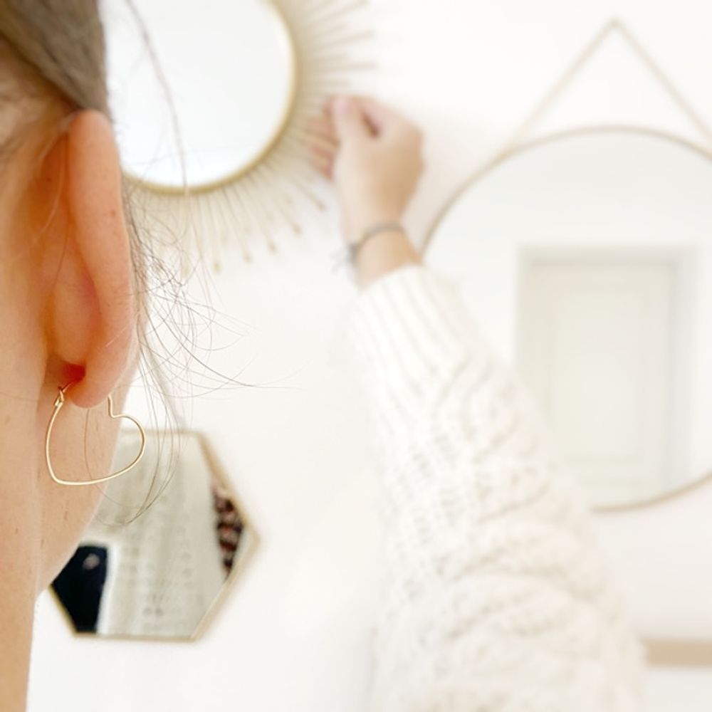 Bijoux - Boucles d'oreilles Coeur - LES MOTS DOUX